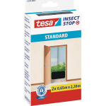 Tesa Standard Αυτοκόλλητη Σίτα Πόρτας Σταθερή Μαύρη 220x65cm