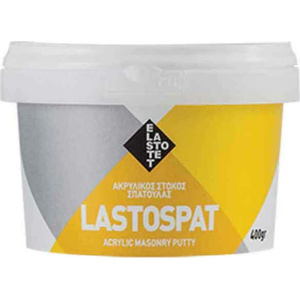 Elastotet Lastospat Στόκος Γενικής Χρήσης Έτοιμος Ακρυλικός Σπατουλαρίσματος Λευκός 800gr