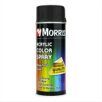 Morris Σπρέι Βαφής Acrylic με Γυαλιστερό Εφέ Jet Black RAL 9005 400ml