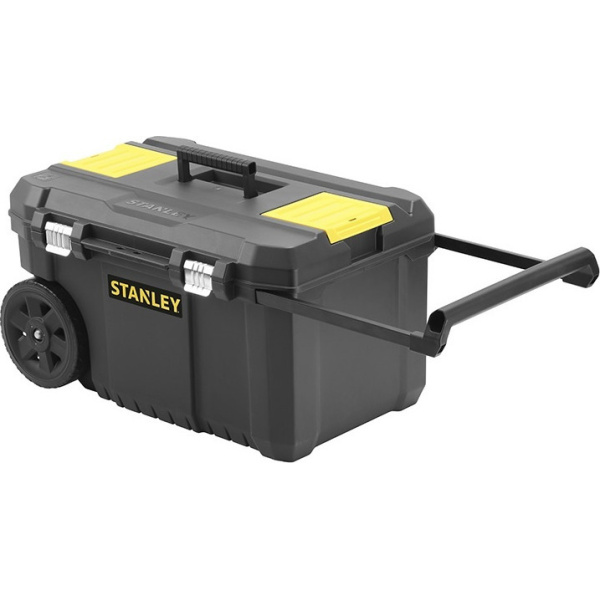 Stanley Essential Τροχήλατο Πλαστικό Μπαούλο Μεταφοράς και Αποθήκευσης Εργαλείων Π66.5xB40.4xΥ34.4cm STST1 80150