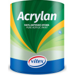 Vitex Acrylan Πλαστικό Χρώμα για Εξωτερική Χρήση 10lt