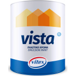 Vitex Vista Emulsion Paint Πλαστικό Χρώμα για Εσωτερική Χρήση 3lt