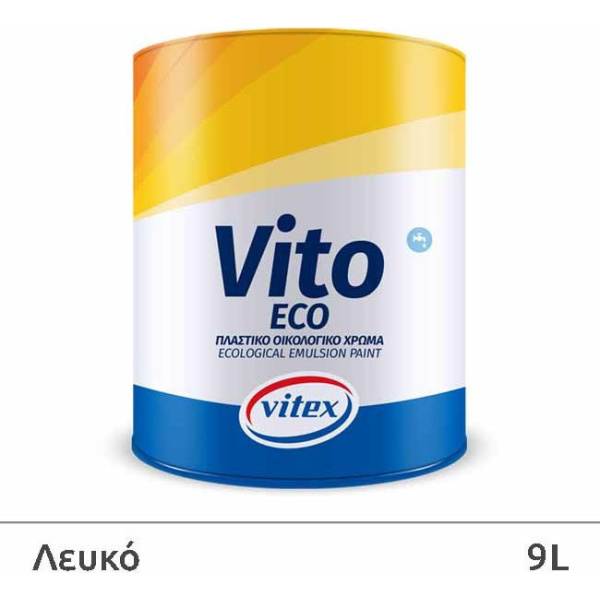 Vitex Vito Eco Πλαστικό Χρώμα Οικολογικό για Εσωτερική Χρήση 9lt