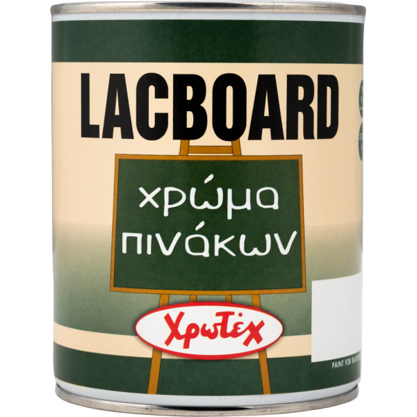 Χρωτέχ Χρώμα Πινάκων Διαλύτου Lacboard 0.75lt Πράσινο