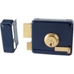 Domus Κουτιαστή Κλειδαριά με Αντίκρυσμα Αριστερά σε Μπλε Χρώμα 96250L