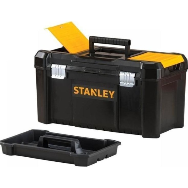 Stanley Essential Εργαλειοθήκη Χειρός Πλαστική με Ταμπακιέρα Π48.2xB25.4xΥ25cm