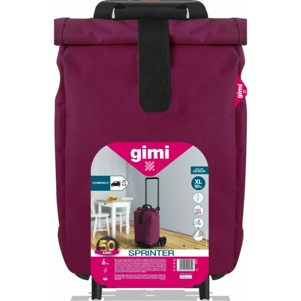 Gimi Sprinter Υφασμάτινο Καρότσι Λαϊκής Πτυσσόμενο Violet 65x45x103cm3