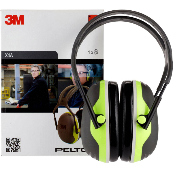 3M X4A Peltor Ωτοασπίδες 33dB Hi Viz Στέκα Στήριξης Κεφαλής3