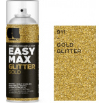 Cosmos Lac Σπρέι Βαφής Easy Max Ακρυλικό με Glitter Εφέ Gold 400ml