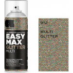 Cosmos Lac Σπρέι Βαφής Easy Max Ακρυλικό με Glitter Εφέ Multi 400ml