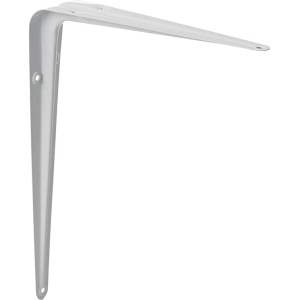 F.F. Group Γωνία Ραφιού Βαρέως Τύπου από Μέταλλο σε Λευκό Χρώμα 200x250mm 25748