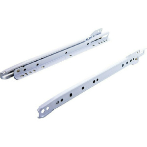 F.F. Group Οδηγός Συρταριού Επεκτεινόμενος Λευκός 40εκ. 2τμχ 37048