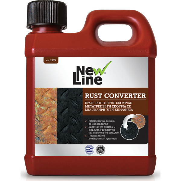 New Line Rust Converter Μαύρο Σταθεροποιητής Μετατροπέας Σκουριάς 500ml 90152