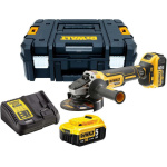 Dewalt Γωνιακός Τροχός Μπαταρίας 125mm 18V XR Brushless DCG405P2 Με 2x5Ah Και Βαλίτσα T STAK