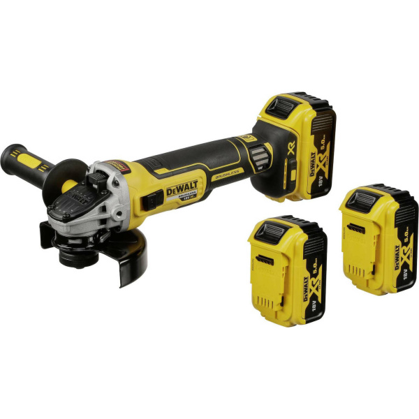 Dewalt Γωνιακός Τροχός Μπαταρίας 125mm 18V XR Brushless DCG405P3 Με 3x5Ah Και Βαλίτσα T STAK 2