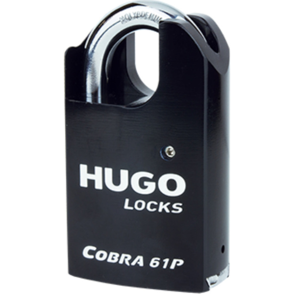 Hugo Locks Cobra Line Ατσάλινο Μασίφ Λουκέτο Υπερασφαλείας Με Προστασία Λαιμού Με 3 Κλειδιά 60152