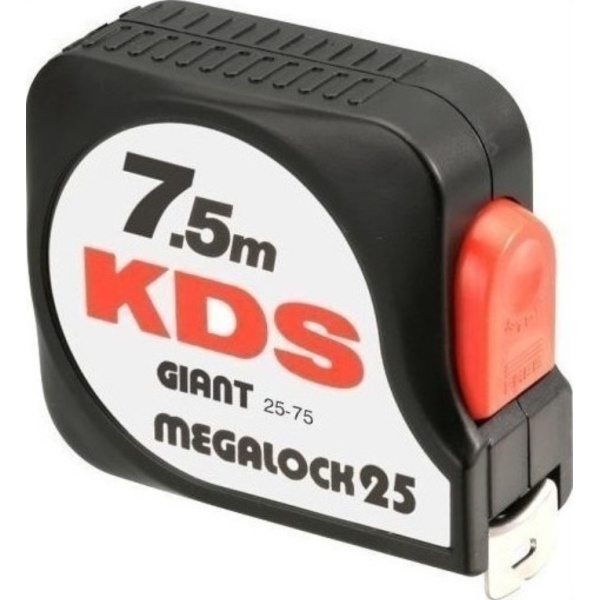 KDS Giant Megalock Μετροταινία με Αυτόματη Επαναφορά 25mm x 7.5m GT25 75