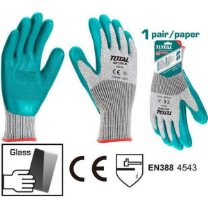 Total Γάντια Εργασίας Latex Αντικοπής Anti Cut XL TSP1706