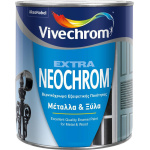 Vivechrom Βερνικόχρωμα Extra Neochrom 0.75lt Ν24 Μαύρο Ματ