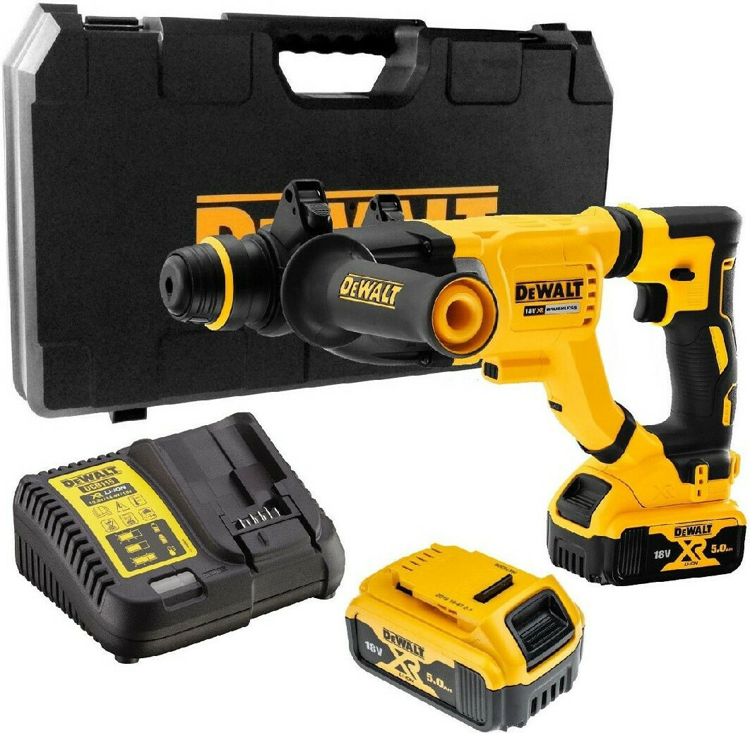 Dewalt DCH263P2 Κρουστικό Σκαπτικό Μπαταρίας 3J Brushless 18V με SDS Plus 2x5.0Ah με Βαλίτσα