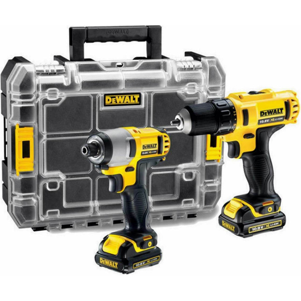 Dewalt DCK211D2T Σετ Δραπανοκατσάβιδο και Παλμικό Κατσαβίδι 10.8V XR LI ION Με 2.0A Με Βαλίτσα