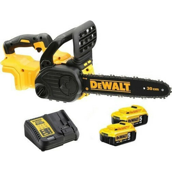 Dewalt Αλυσοπρίονο Μπαταρίας 3.6kg με Λάμα 30cm 18V XR Brushless Με 2x5.0Ah DCM565P2