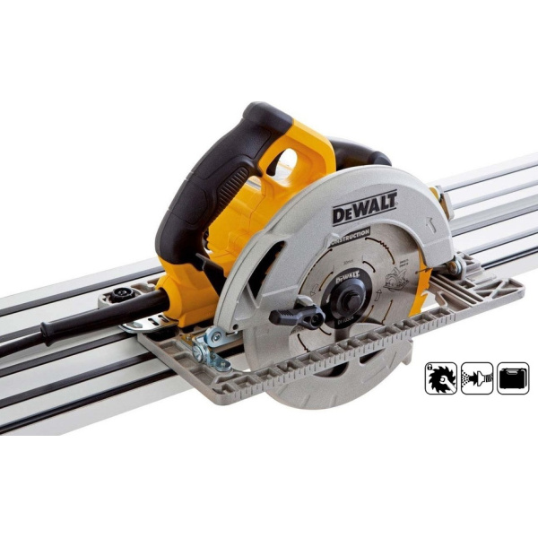 Dewalt Δισκοπρίονο Βαρέως Τύπου 61mm O190mm 1600W Συμβατό Με Ράγα Οδήγησης DWE576K 3