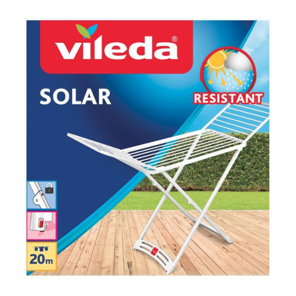 Vileda Solar Πτυσσόμενη Πλαστική Απλώστρα Δαπέδου 182x55cm 100387 5