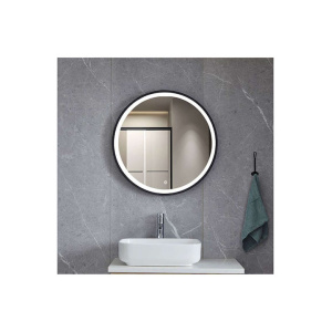 Gloria Omicron Nova LED Touch Καθρέπτης Μπάνιου Σετ 60x60cm Μαύρος 67 6061