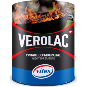 Vitex Χρώμα Υψηλής Θερμοκρασίας Verolac 300c 0.750lt Μαύρο 105221