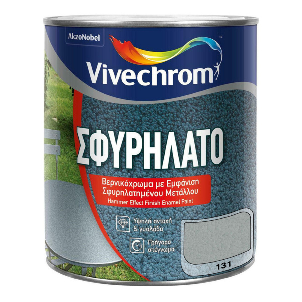 Vivechrom Βερνικόχρωμα Σφυρήλατο Γκρί 750ml Ν131