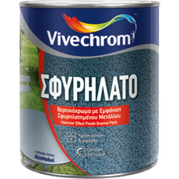 Vivechrom Βερνικόχρωμα Σφυρήλατο Μπλέ 750ml Ν102