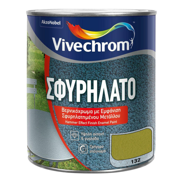 Vivechrom Βερνικόχρωμα Σφυρήλατο Χρυσό 750ml Ν132