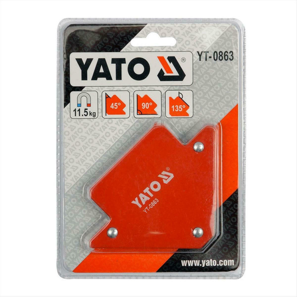 Yato Μαγνητική Γωνία Συγκόλλησης 82x120x13mm YT 0863