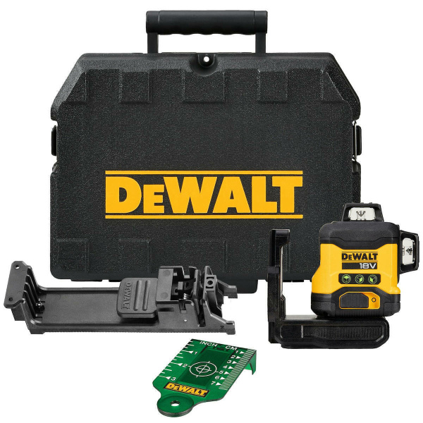 Dewalt Αυτορυθμιζόμενο Γραμμικό Αλφάδι Laser Πράσινης Δέσμης 3x360° Solo DCLE34031N 2