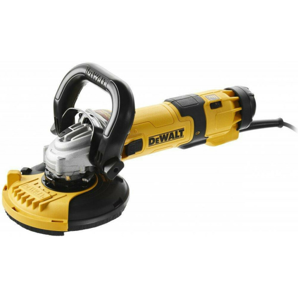 Dewalt Γωνιακός Τροχός Ρυθμιζόμενος 125mm 1500w με Εξάρτημα Εξαγωγής Σκόνης & Δίσκος Λείανσης Μπετού DWE4257KT 2