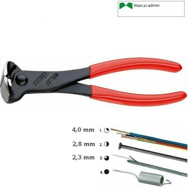 Knipex Τανάλια Κόφτης Μπετού 160mm 6801160 4