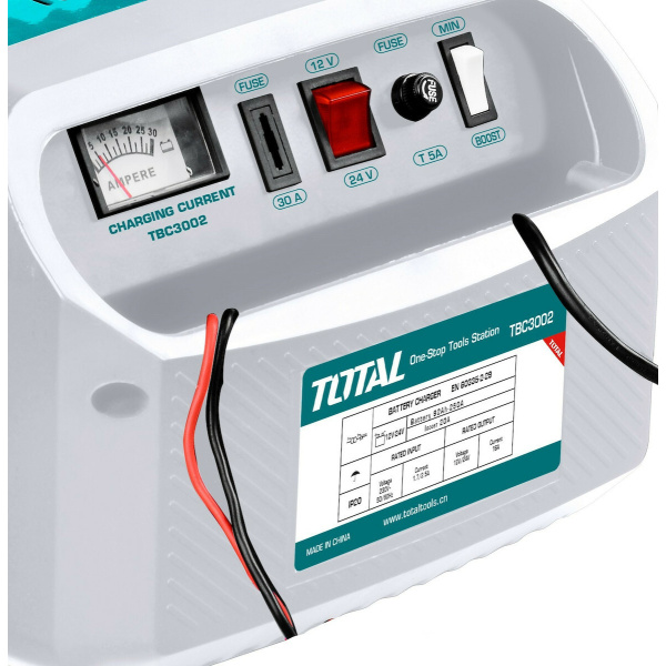 Total Φορτιστής Μπαταρίας Αυτοκινήτου 12 24V TBC3002 3