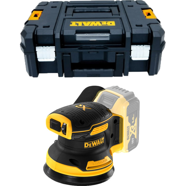 Dewalt Έκκεντρο Τριβείο 125mm Μπαταρίας 18V με Ρύθμιση Ταχύτητας Solo Σε Βαλίτσα TSTAK DCW210NT 2