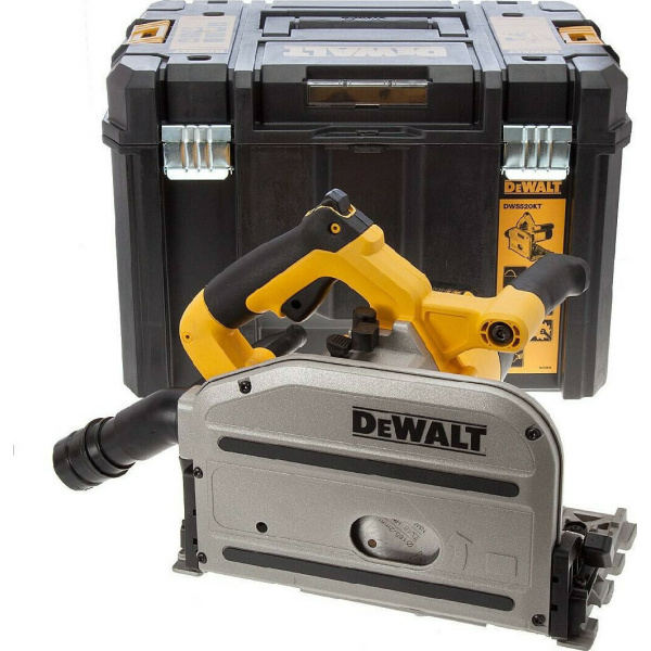 Dewalt Βυθιζόμενο Δισκοπρίονο 1150W 165mm με Σύστημα Αναρρόφησης με T STAK DWS520KT