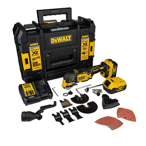 Dewalt Παλινδρομικό Πολυεργαλείο Brushless 18V 2x5Ah με Ρύθμιση Ταχύτητας DCS356P2